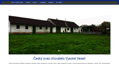 Desktop Screenshot of chovatele.vysokeveseli.cz